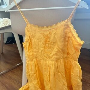 Yellow urban outfitters dress perfect for spring/summer 🫶🏽
